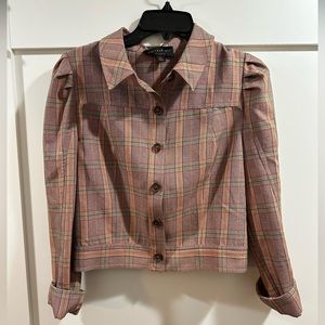 Anthropologie Colleen Cropped Trucker Jacket